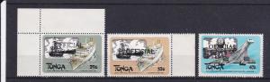 Tonga O68-70 MNH 1983 Manned Flight Officials