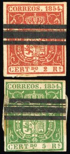 Spain Stamps # 28,29 Used VF Scott Value $26.00