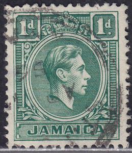 Jamaica 149 USED 1951 King George VI 1d