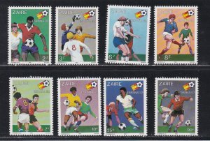 Zaire # 1019-1026, World Cup Soccer - Espana 82, NH, 1/2 Cat.