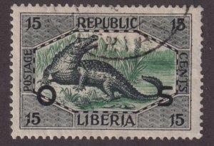 Liberia O119 Crocodile O/P 1921