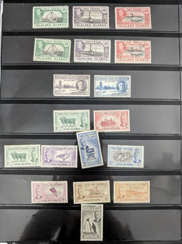 EDW1949SELL : BRITISH COMMONWEALTH Old Time Mint & Used collect Nicely displayed