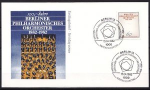 Germany, Scott cat. 9n472. Berlin Philharmonic issue. First day cover. ^