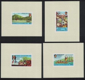 Central African Empire Captain Cook 4 De-Luxes 1978 MNH SG#578-581 MI#555-558