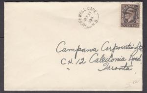 NEW BRUNSWICK SPLIT RING TOWN CANCEL COVER HOPEWELL CAPE