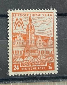 (850) ALL. BES. (SOWJET. ZONE) WEST-SACHSEN 1946 : Mi# 164 II PF - MNH** VF