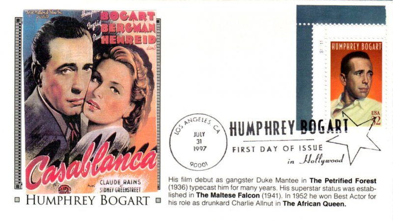 #3152 Humphrey Bogart Unknown FDC