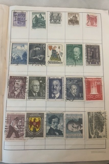 Various Austrian stamps catalog from 1900 and up over 450 stamps pieces