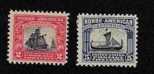 620-621 Mint,OG,HR... SCV $12.00