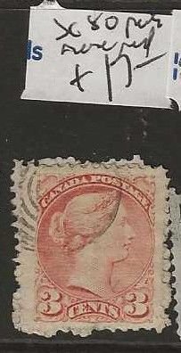 CANADA  SG80    3C SMALL QUEEN  ROSE RED     VFU      P0715B H