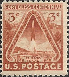 # 976 MINT NEVER HINGED FORT BLISS CENTENNIAL