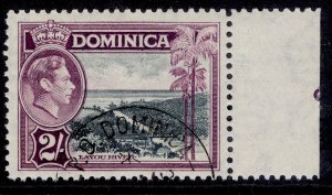 DOMINICA GVI SG106a, 2s slate & purple, FINE USED. Cat £18.