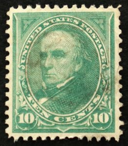 U.S. Used Stamp Scott #273 10c Webster, Superb. Unobtrusive Cancel. A Gem!