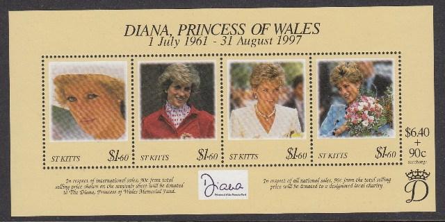 St Kitts 438 Princess Diana mnh