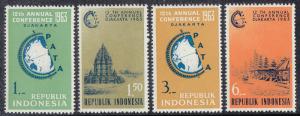 Indonesia Pacific Travel (Scott #581-84) MNH 