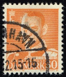 Denmark #309 King Frederik IX; Used (0.80) (2Stars)