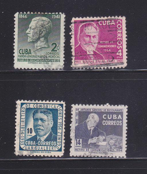 Cuba 543-546 Set U Famous People