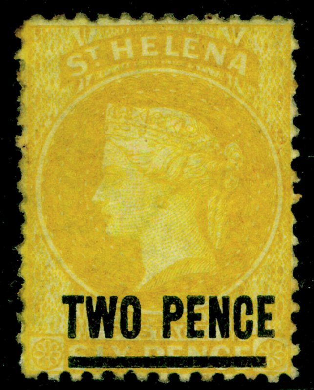 ST. HELENA SG22, 2d yellow, M MINT. Cat £140. 