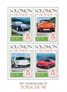 SOLOMON ISLANDS 2014 SHEET PORSCHE 911 CARS slm14201a