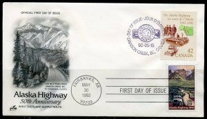 UNITED STATES ARTCRAFT 1992 ALASKA COMBINATION FIRST DAY COVER 