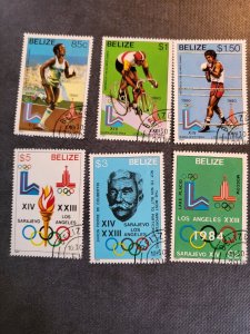 Stamps Belize 555-60 used