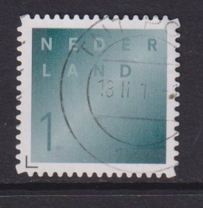 Netherlands  #1362  used 2010 death announcement stamp 1