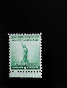 1940 1c Defense, Statue of Liberty Scott 899 Mint F/VF NH