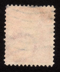 1909 US, 2c stamp, Used, George Washington, Sc 358 Bluish Gray paper