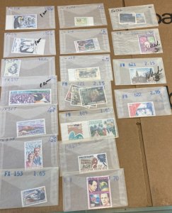 ATTENTION WORLD STAMP COLLECTORS!  FRENCH ANTARTICA & POLYNESIA 18 DIFF SETS FS8