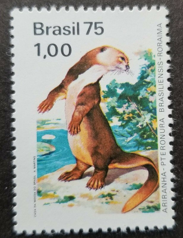 Brazil Fauna And Flora Giant Otter 1975 Mammals (stamp) MNH