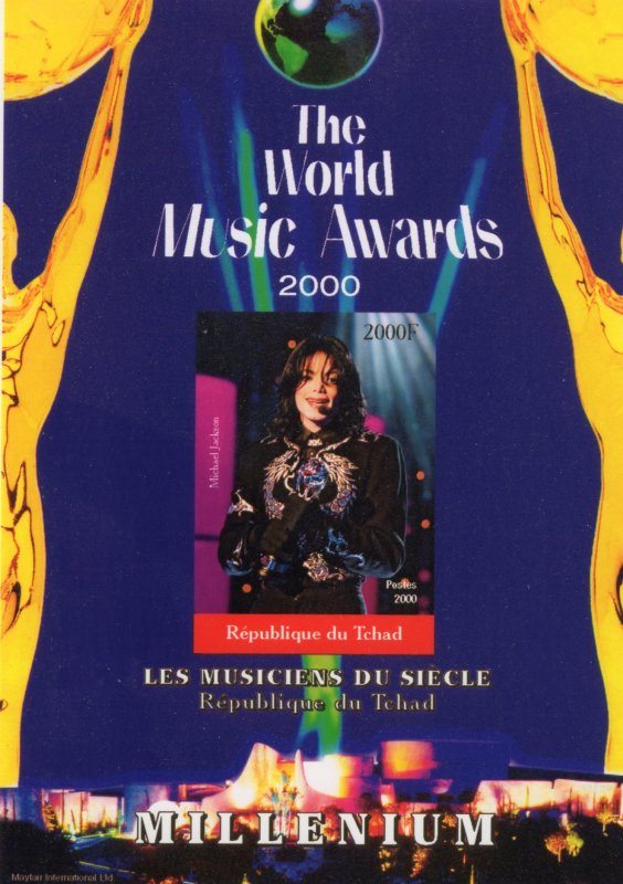 Chad 2000 Michael Jackson The World Music Awards Original Unique Proof !!!!
