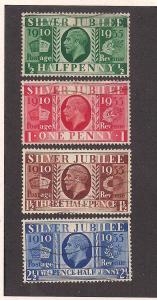 GREAT BRITAIN SC# 226-9 F-VF U 1935