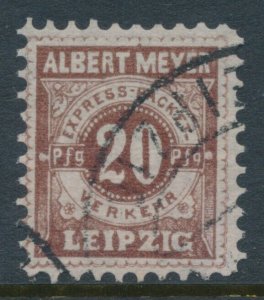 Leipzig 1897 Mi A14bY Red Brown 20Pf Used Town Local, PrivatPost Choice of 3