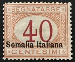 Italy Somalia Tax n.27 cv 420$ MH* Super RARE