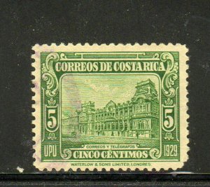 COSTA RICA #155  1930  5c DATED 1929        F-VF USED  c