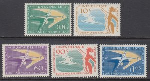 Uruguay C195-C199 MNH VF