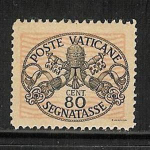 Vatican Scott  J9 Mint - 1945 Postage Due Issue