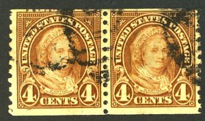 U.S. #601 USED PAIR