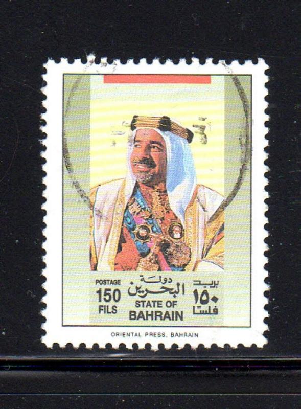 BAHRAIN #346  1989  150f   SHIEK  ISA  F-VF  USED