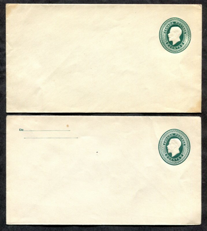 p434 - EN28 & EN28c French Return Notice. Lot of (2) Postal Stationery Covers