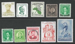 Philippines 461, 503, 511, 530, 547, 550, 575, 584, 617, 626 MNH  SC:$5.55