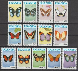 UGANDA 1990/2 SG 864A/80A MNH Cat £27