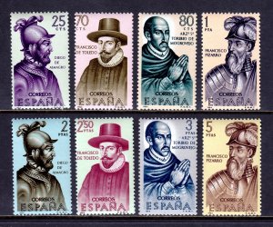 Spain - Scott #1271-1278 - MNH - SCV $6.40