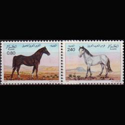 ALGERIA 1984 - Scott# 743-4 Horses Set of 2 NH