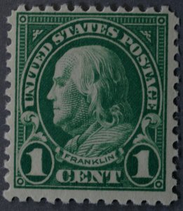 United States #552 1 Cent Franklin MNH