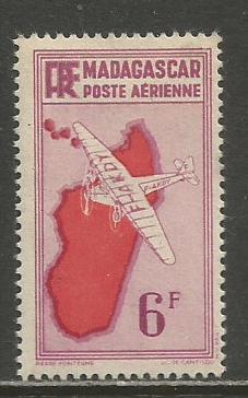 Malagasy  #C14  MH  (1941)  c.v. $0.35