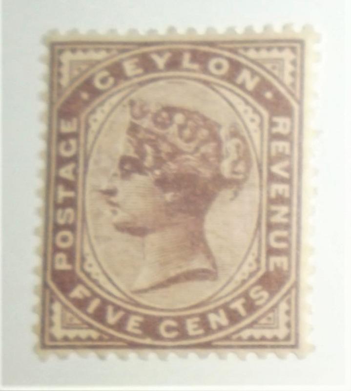 1886 CEYLON Scott #131 MINT 5c Free US Shipping