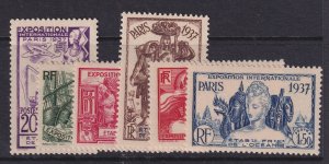 French Polynesia, Scott 117-122 (Yvert 121-126), MLH