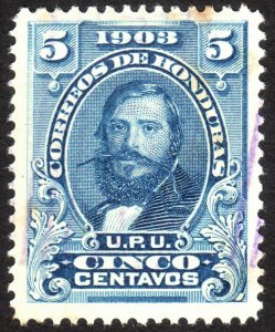 1903, Honduras 5c, Used, Sc 113