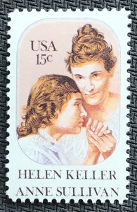 US #1824 MNH Single Helen Keller/Anne Sullivan SCV $.30 L10